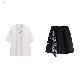 ホワイト/シャツ+ブラック/パンツ01