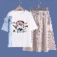 ホワイト01/Tシャツ+ピンク/スカート