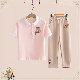 ピンク/Tシャツ+アイボリー/パンツ02