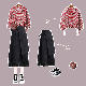 レッド/シャツ＋ブラック/スカート