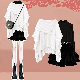 ホワイト/セーター+ブラック/カットソー+ブラック/スカート