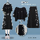 ブラック01/Tシャツ+ブラック/スカート