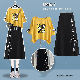 イエロー/Tシャツ+ブラック/スカート